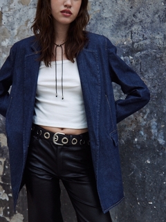 BLAZER OVER DENIM INDIGO BLUE
