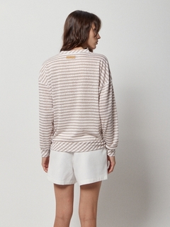 BUZO SARA STRIPE BEIGE ST MARIE Promo sin cambio - UPHILL STORE