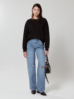 JEAN WIDE LEG ANISTON BROKEN BLUE
