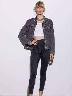 CAMPERA DENIM DARK GREY CUSTOMIZADA ST MARIE Promo sin cambio en internet