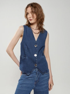 CHALECO OVER DENIM TALLE S ST MARIE Promo sin cambio en internet