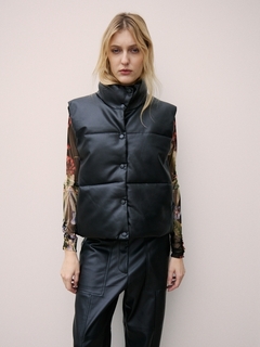 CHALECO PUFFER PU BLACK en internet