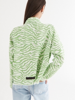 CHAQUETA PRINT CEBRA GREEN ST MARIE Promo sin cambio en internet
