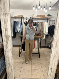 CHALECO DENIM MATELASSE - tienda online