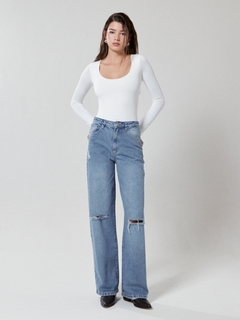 JEAN WIDE LEG ANISTON BROKEN BLUE - comprar online