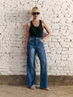 JEAN WIDE LEG BONNIE BLUE