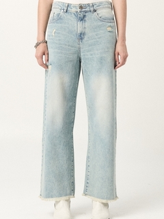 JEAN WIDE LEG FORUM LIGHT BLUE BROKEN MOON - tienda online