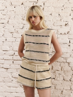 MUSCULOSA TEJIDA STRIPE MALONE ST MARIE Promo sin Cambio - tienda online