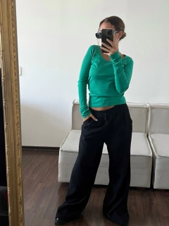 PANTALON WIDE LEG SASTRERO - tienda online