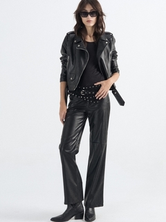 CAMPERA MOTOQUERA CROP Eco Cuero - comprar online