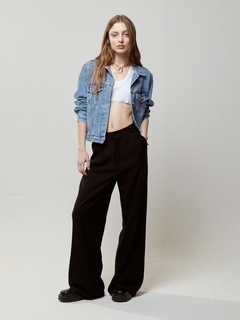 PANTALON WIDE LEG BLACK - UPHILL STORE
