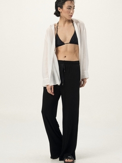 PANTALON WIDE LEG ALGODON CON LYCRA