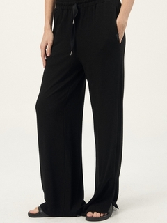 PANTALON WIDE LEG ALGODON CON LYCRA - comprar online
