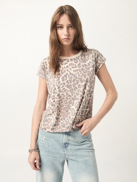 REMERA ANIMAL MARS BEIGE