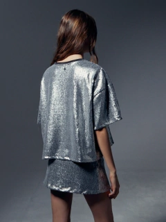 REMERA SEQUINS SILVER - comprar online