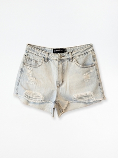 SHORT DENIM BROKEN LIGHT BLUE - comprar online