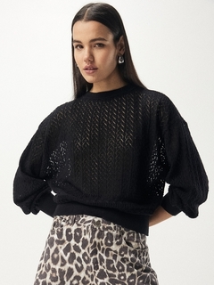 SWEATER CALADO MAUDE BLACK