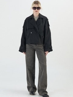 TRENCH SIENNA NEGRO - comprar online