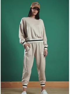 JOGGER HARVARD BEIGE Batuk Woman - UPHILL STORE
