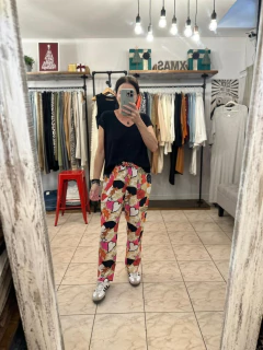 BABUCHA ROSES Fondo Beige