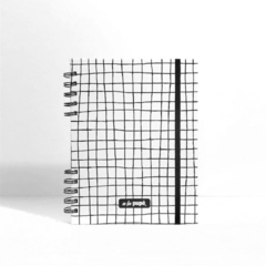 Cuaderno anillado tapa dura cuadrille blanco A4
