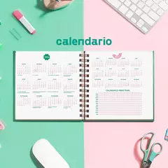 Imagen de Agenda 2026 semanal CUADRADA chimi Valle encantado (montañas y rio)