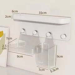 Estante organizador blanco y transparente - Flop! tiendita de diseño