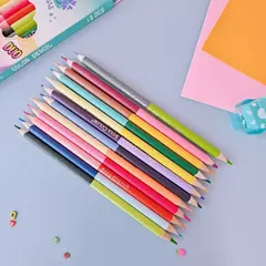 lapices de colores doble punta star color duo - comprar online