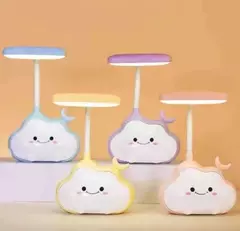 lampara led nube con luna amarilla