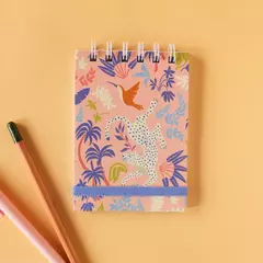 libreta anillada chica (A6) leopardo - comprar online