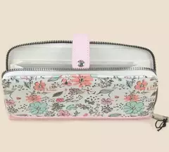 Billetera blanca con flores grande - comprar online