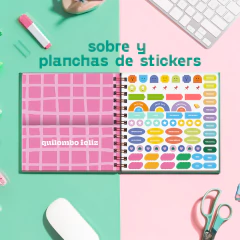 Agenda 2026 semanal CUADRADA chimi coquette moños