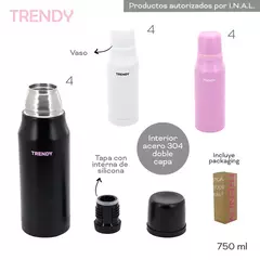 Imagen de Termo trendy rosa 750 cc