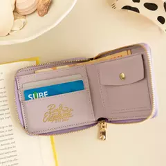Billetera Pink elephant flores lila - comprar online
