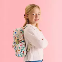 Mochila crema cerezas - comprar online