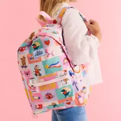 Mochila rosa lets skate - comprar online