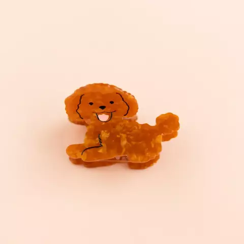 Broche pelo pink elephant perro caniche