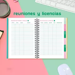 Agenda 2026 A5 semanal DOCENTE CHIMI sky blue celeste en internet