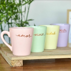 Taza conica frases
