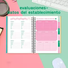 Imagen de Agenda 2026 A5 semanal DOCENTE CHIMI tulipanes beige