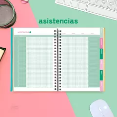 Agenda 2026 A5 semanal DOCENTE CHIMI sky blue celeste - tienda online