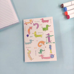 Anotador libreta perritos salchichas