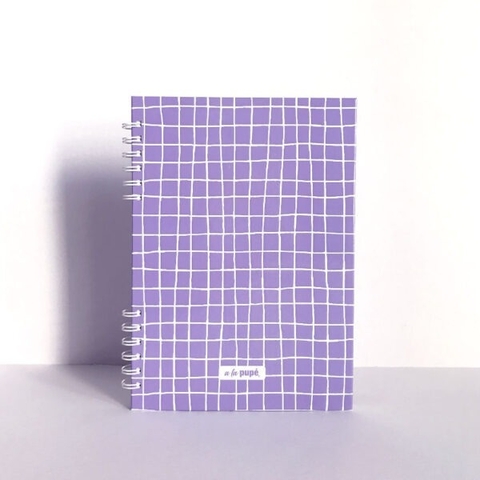 Cuaderno anillado tapa dura Cuadrille lila A4