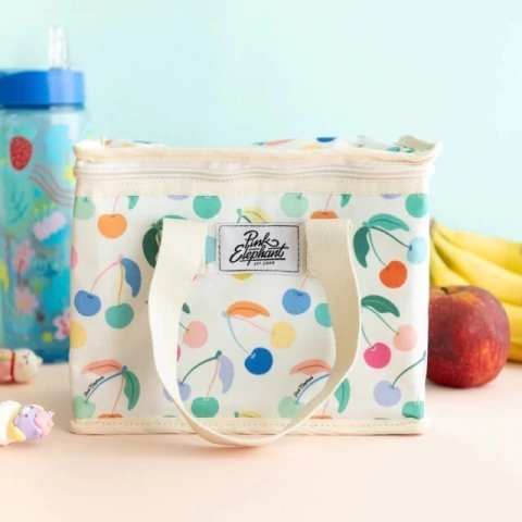 Lunchera chica cerezas colores