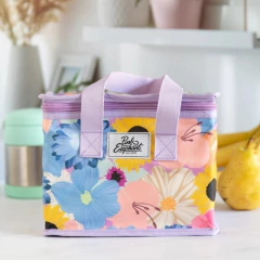 Lunchera chica flores lilas