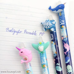 Lapicera borrable animales marinos - comprar online