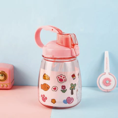 Botella 1 litro con sorbete rosa y blanca - tienda online