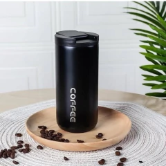 Vaso termico acero coffe chico negro - comprar online