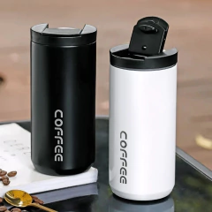 Vaso termico acero coffe grande blanco - tienda online