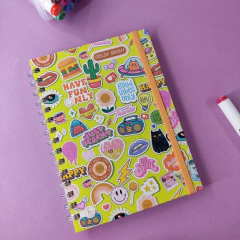 Cuaderno A5 tapa dura iconos